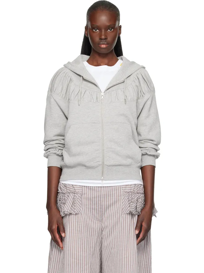 Dries Van Noten Dries Van Noten Cropped Loose ジップフーディの商品画像