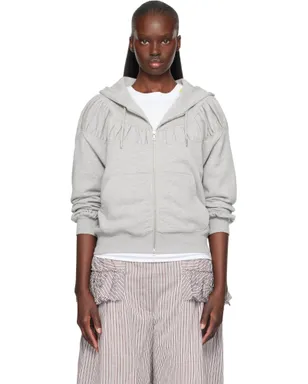 Dries Van Noten Cropped Loose ジップフーディ - サムネイル1