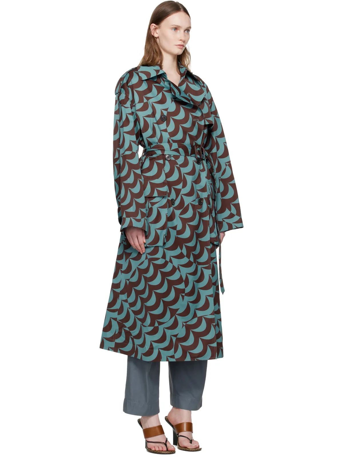 Dries Van Noten ダブルブレスト トレンチコート - 画像2
