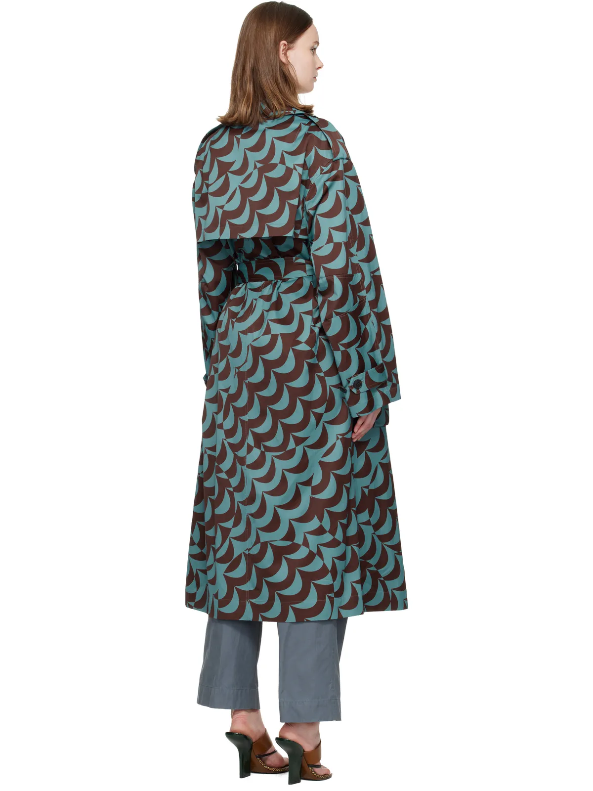 Dries Van Noten ダブルブレスト トレンチコート - 画像3
