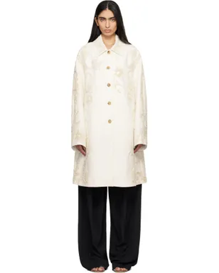 Dries Van Noten エンブロイダリー Aライン コート - サムネイル1