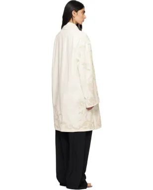 Dries Van Noten エンブロイダリー Aライン コート - サムネイル3