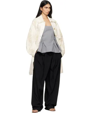 Dries Van Noten エンブロイダリー Aライン コート - サムネイル4