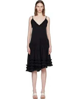 Dries Van Noten アシンメトリー フリル ミニワンピース - サムネイル1