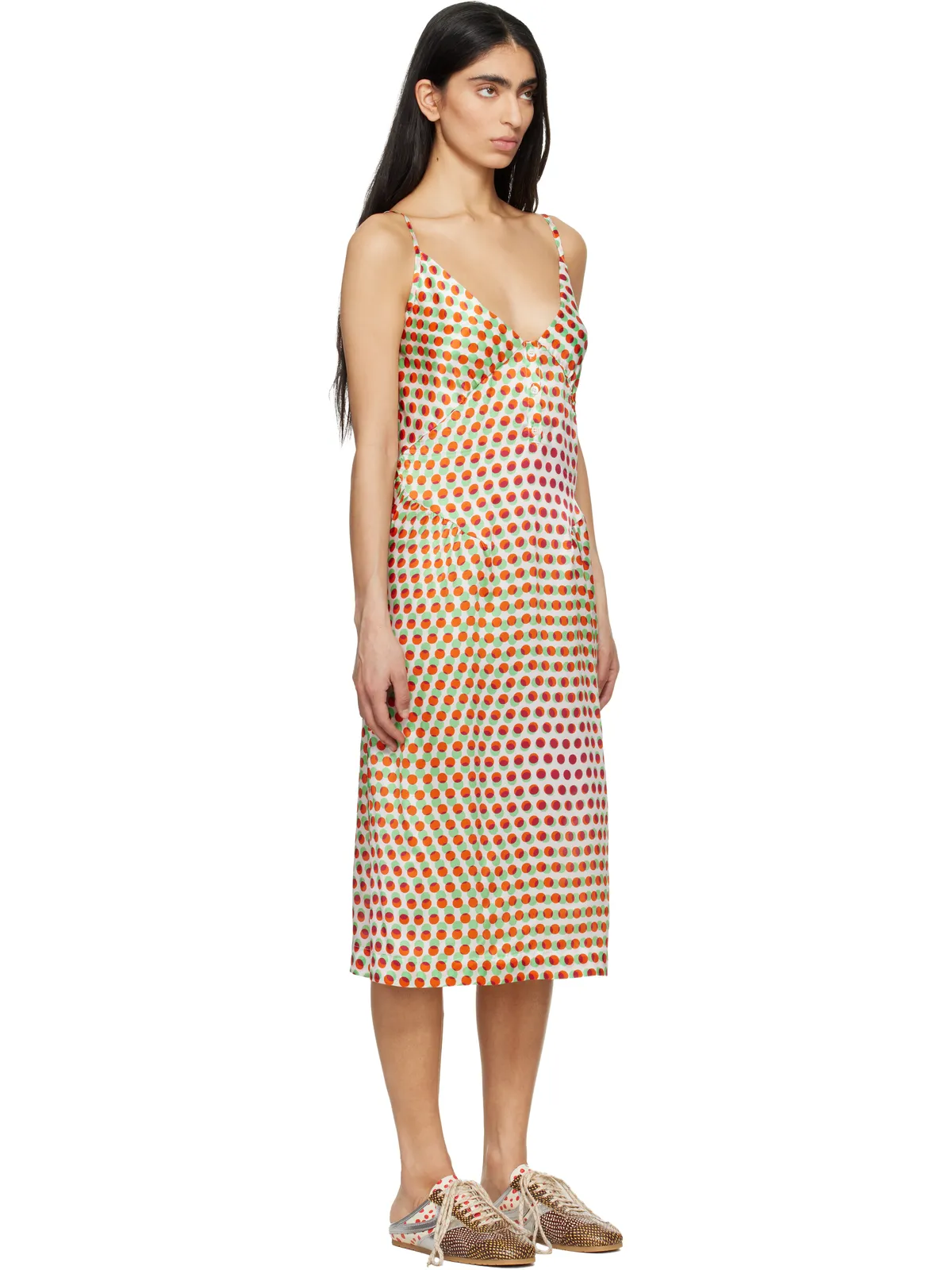 Dries Van Noten シルク ミディアム スリップドレス - 画像2