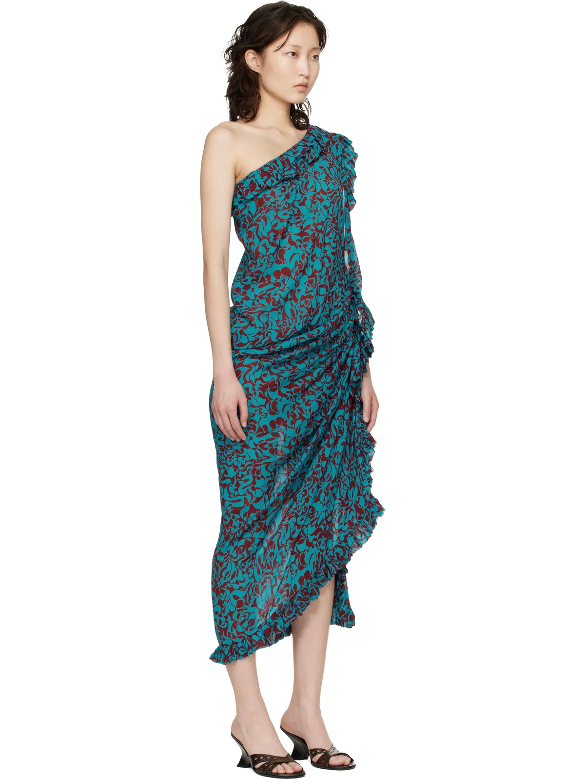 Dries Van Noten グラフィック ミディアムドレス - 画像2