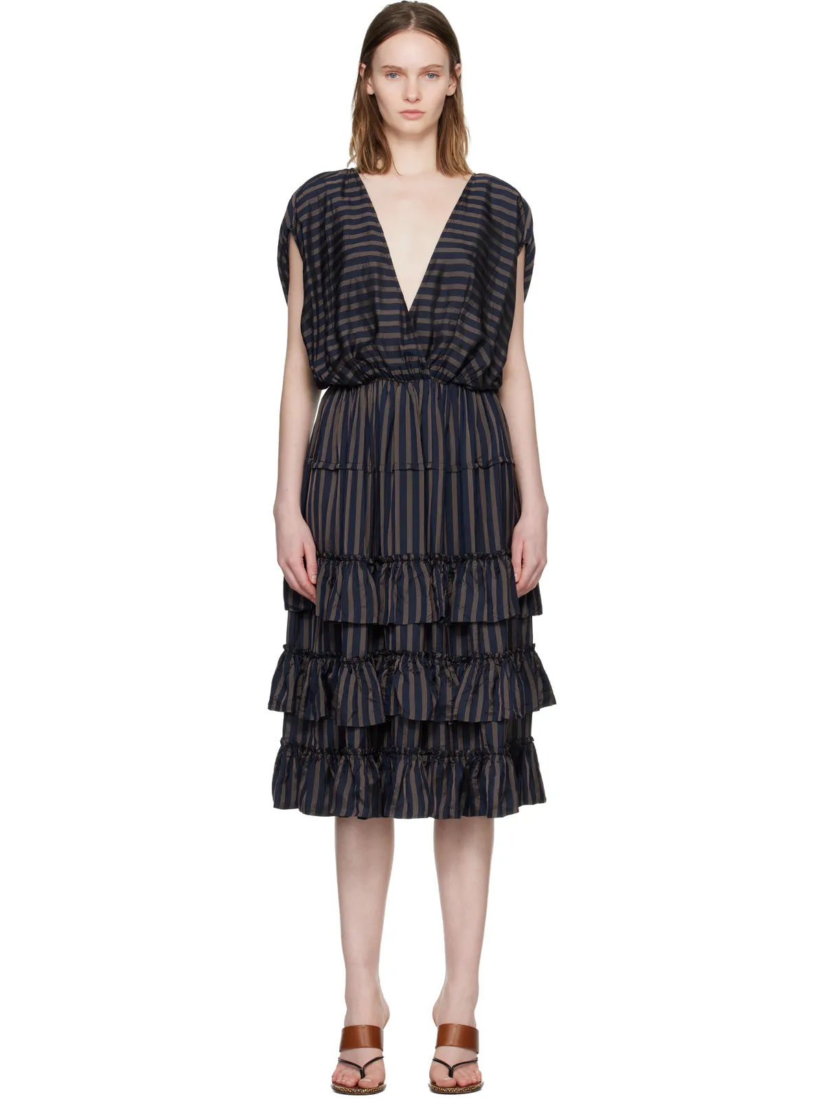 Dries Van Noten ラッフル ミディアムワンピース - 画像1