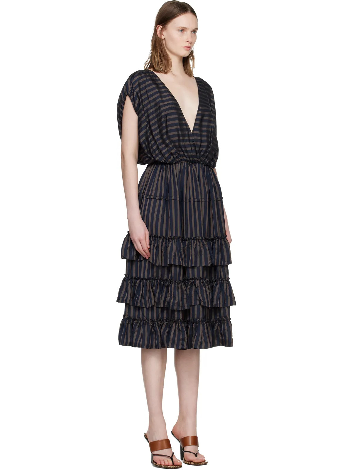 Dries Van Noten ラッフル ミディアムワンピース - 画像2