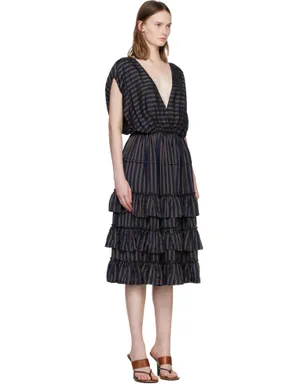 Dries Van Noten ラッフル ミディアムワンピース - サムネイル2