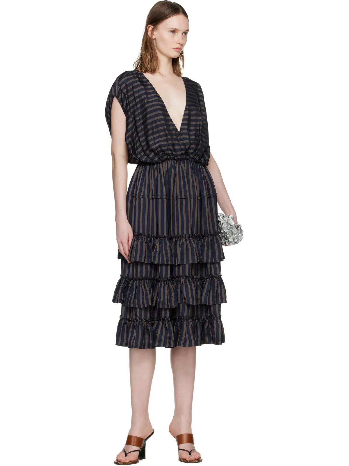 Dries Van Noten ラッフル ミディアムワンピース - 画像4