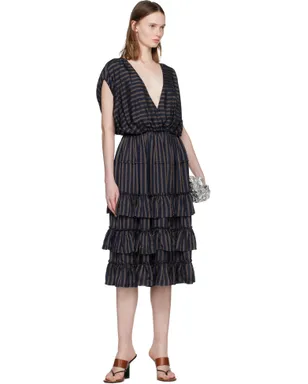 Dries Van Noten ラッフル ミディアムワンピース - サムネイル4