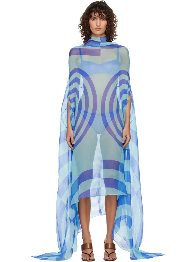 Dries Van Noten Dries Van Noten Silk Cape マキシワンピースの商品画像