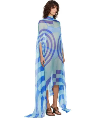 Dries Van Noten Silk Cape マキシワンピース - サムネイル2