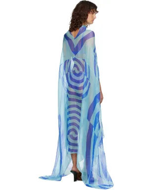Dries Van Noten Silk Cape マキシワンピース - サムネイル3
