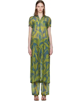 Dries Van Noten ロング シャツ マキシワンピース - サムネイル1