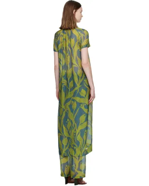 Dries Van Noten ロング シャツ マキシワンピース - サムネイル3