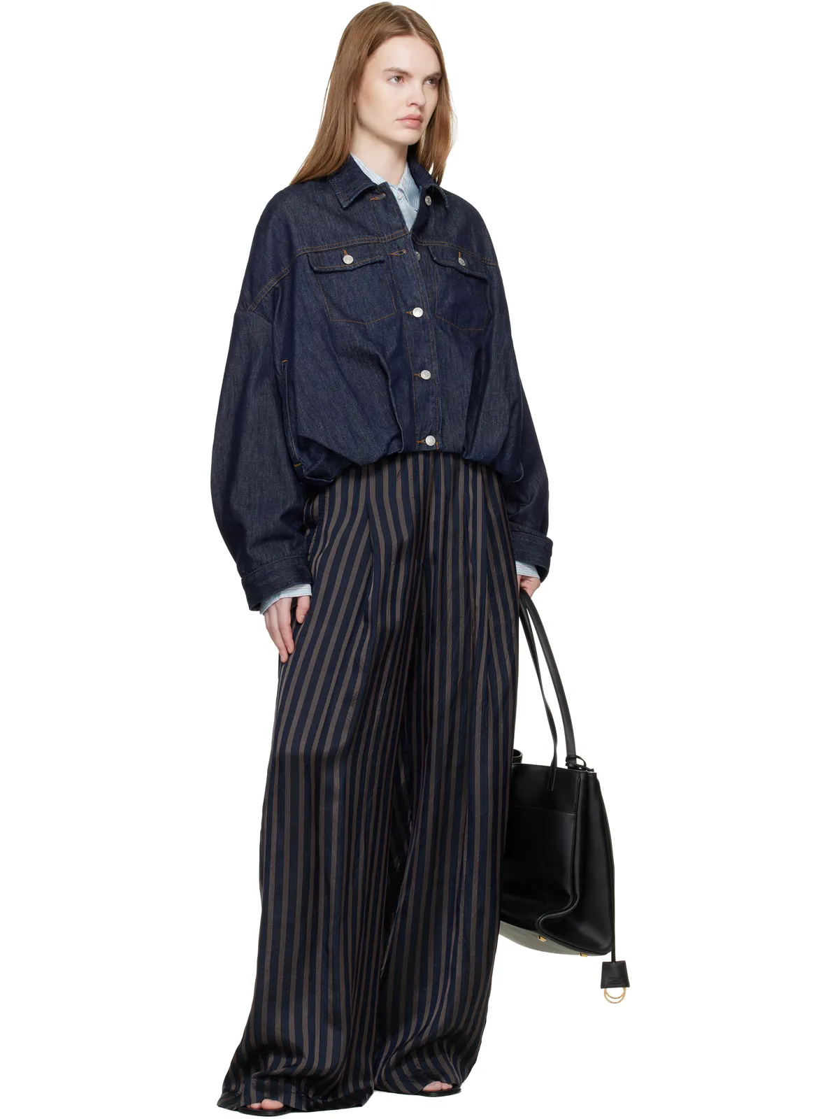 Dries Van Noten バブルヘム デニムジャケット - 画像4