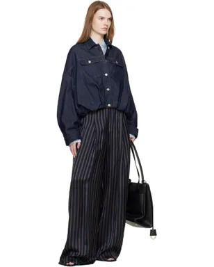 Dries Van Noten バブルヘム デニムジャケット - サムネイル4