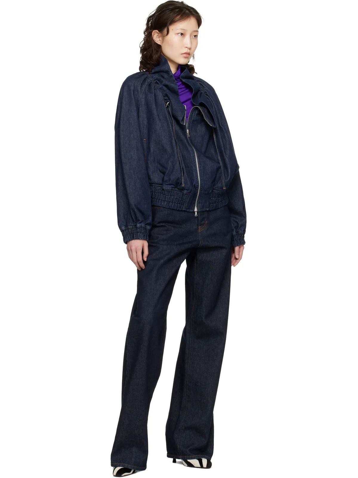 Dries Van Noten Cocoon デニムジャケット - 画像4