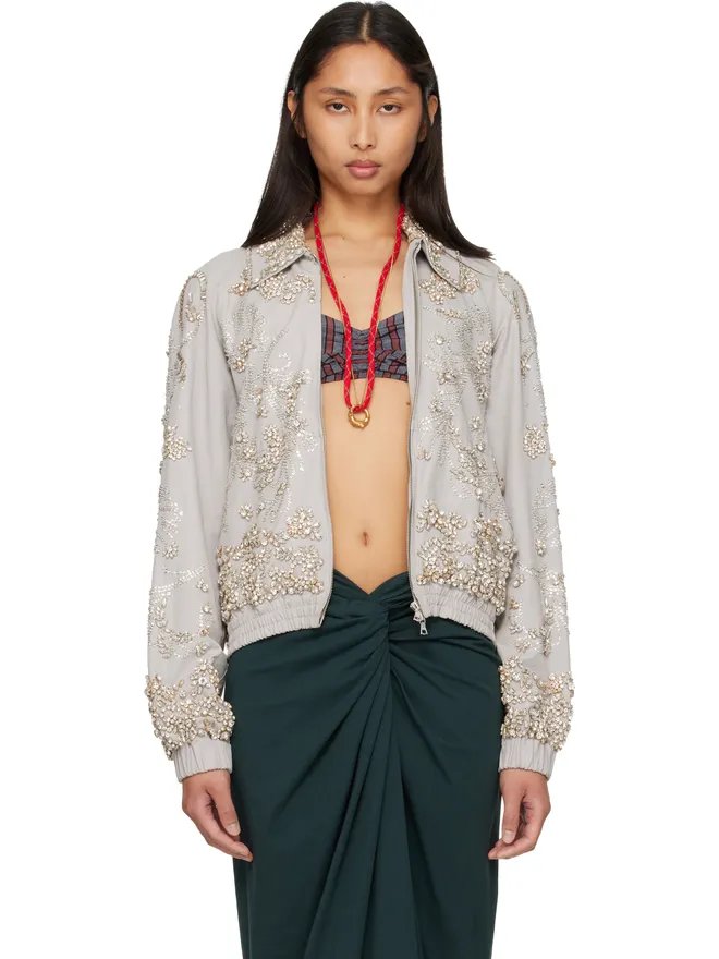 Dries Van Noten Dries Van Noten エンブロイダリー コットン ブルゾンジャケットの商品画像