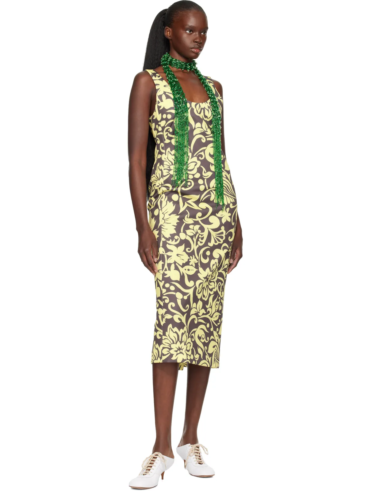 Dries Van Noten エンブロイダリー ネックレス スカーフタイ - 画像2