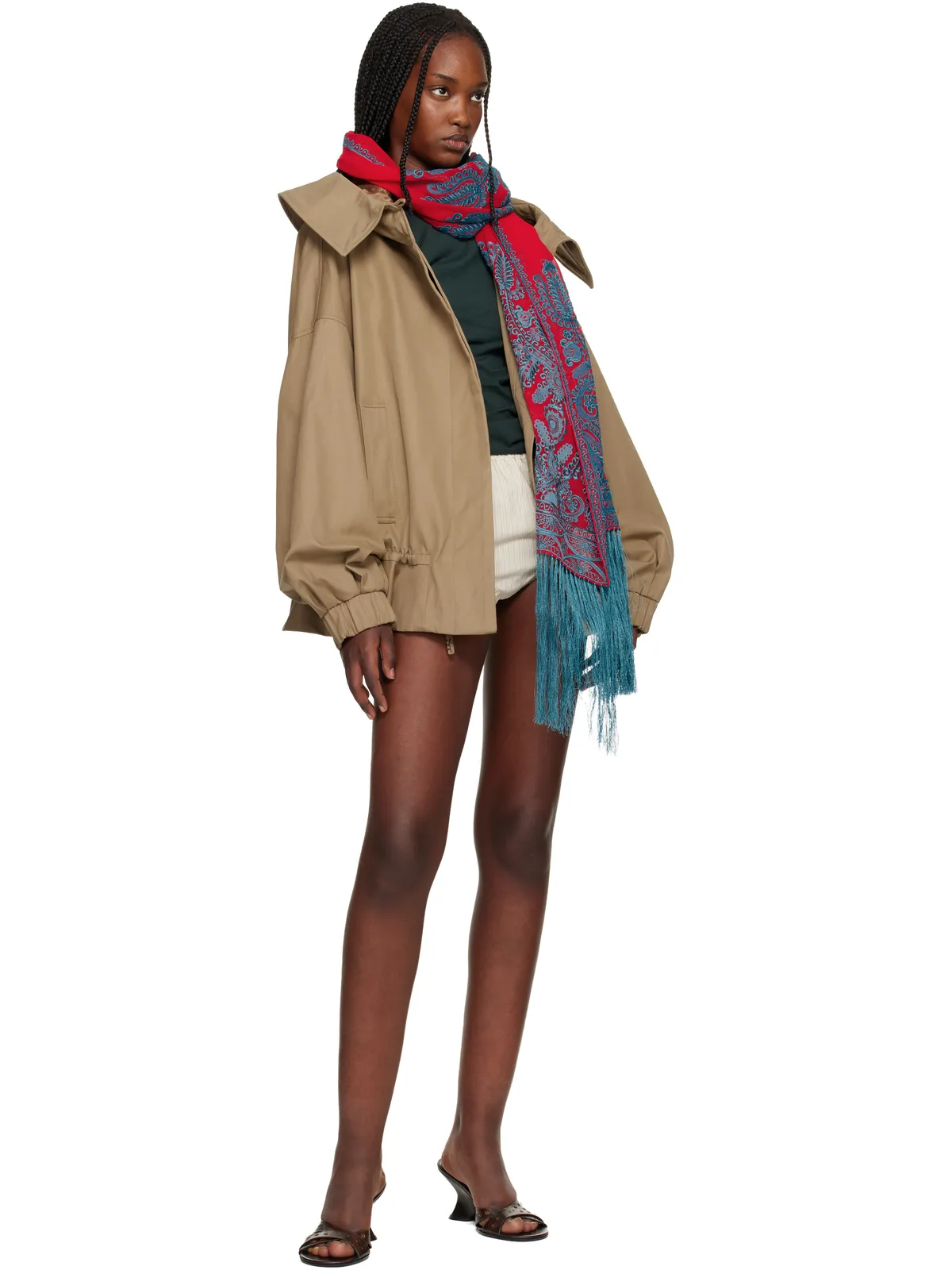 Dries Van Noten エンブロイダリー マフラー - 画像2