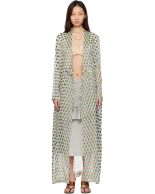 Dries Van Noten 水玉プリント シルククレポン ジャケット - サムネイル1