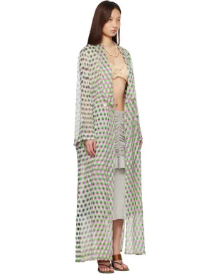 Dries Van Noten 水玉プリント シルククレポン ジャケット - サムネイル2