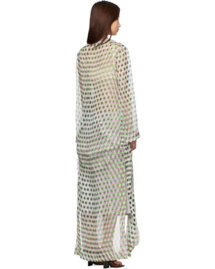 Dries Van Noten 水玉プリント シルククレポン ジャケット - サムネイル3