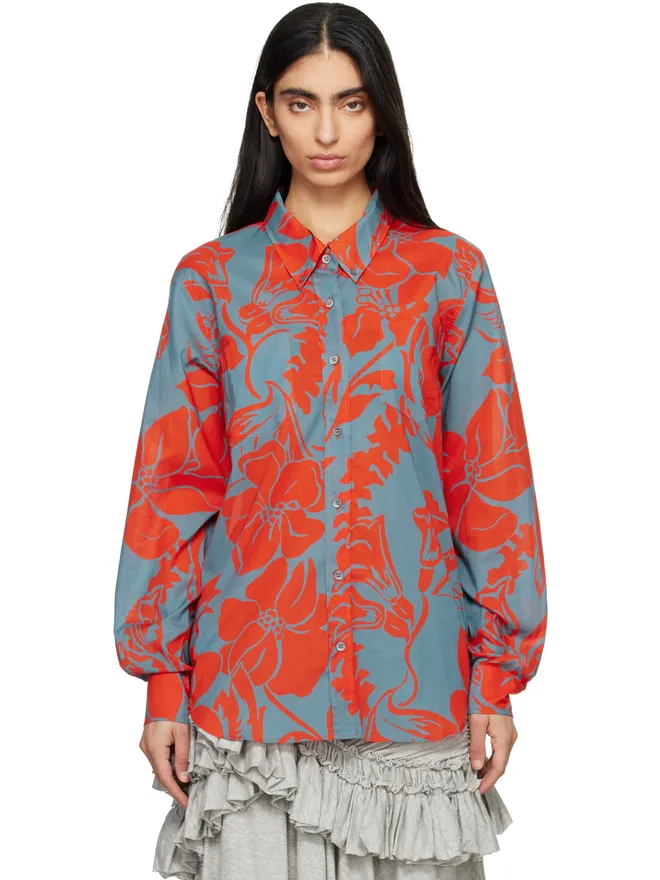 Dries Van Noten Dries Van Noten ボイル フローラル プリントシャツの商品画像