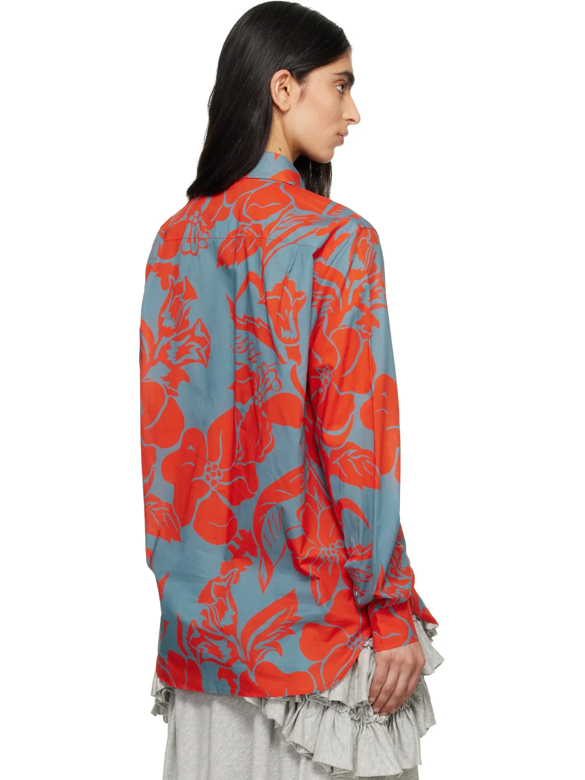 Dries Van Noten ボイル フローラル プリントシャツ - 画像3
