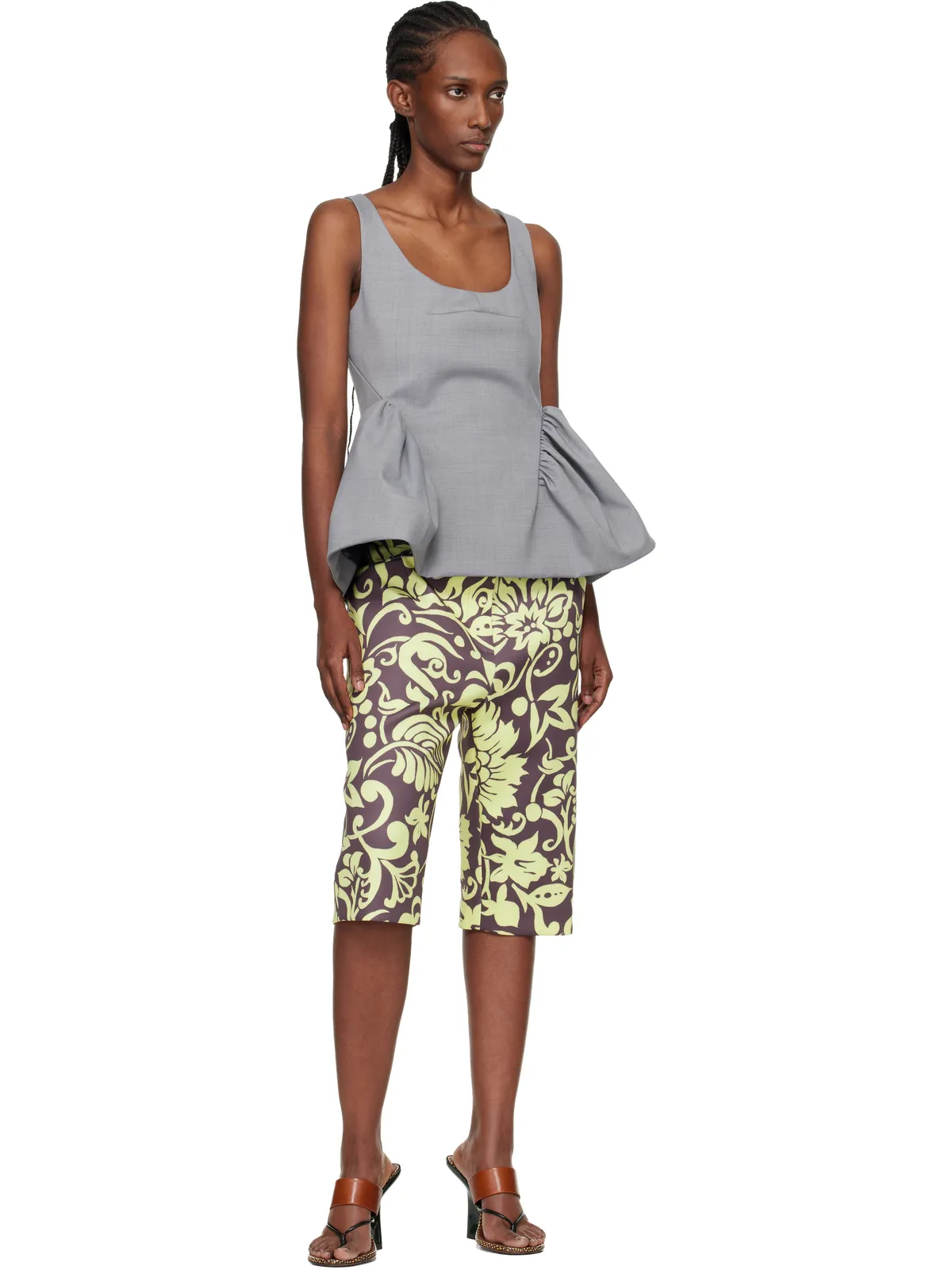 Dries Van Noten ウール ペプラムブラウス - 画像4