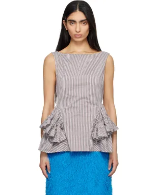 Dries Van Noten ラッフル ペプラムブラウス - サムネイル1