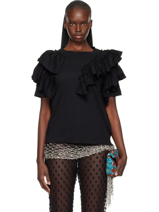 Dries Van Noten Dries Van Noten ラッフル Tシャツの商品画像