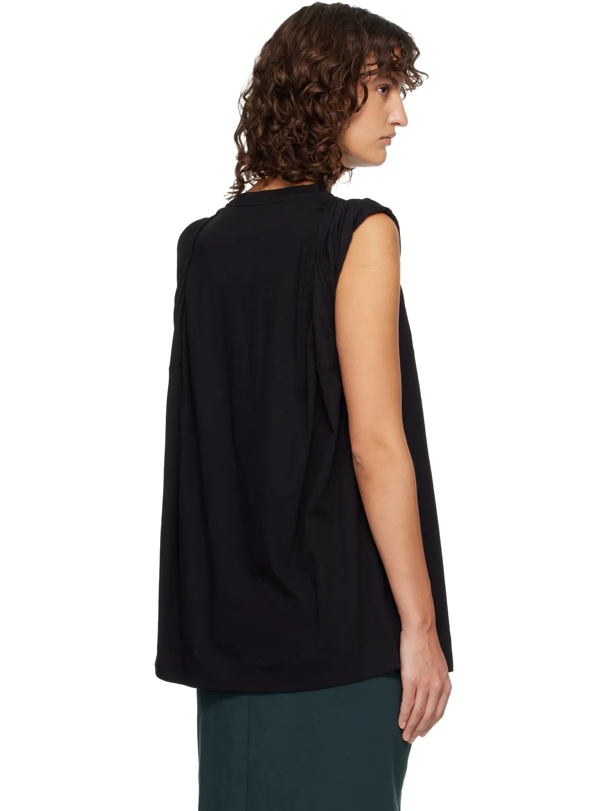 Dries Van Noten ルーズ ノースリーブTシャツ - 画像3