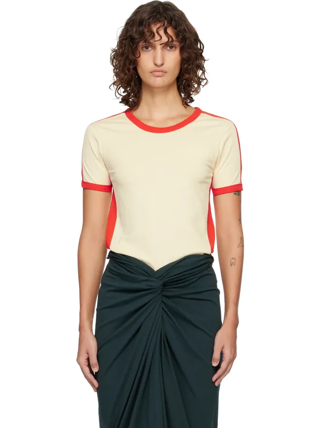 Dries Van Noten Dries Van Noten Fitted コントラスト Tシャツの商品画像