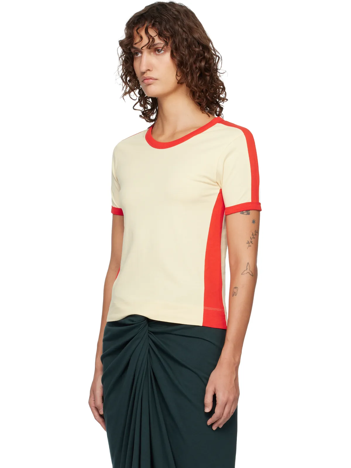 Dries Van Noten Fitted コントラスト Tシャツ - 画像4