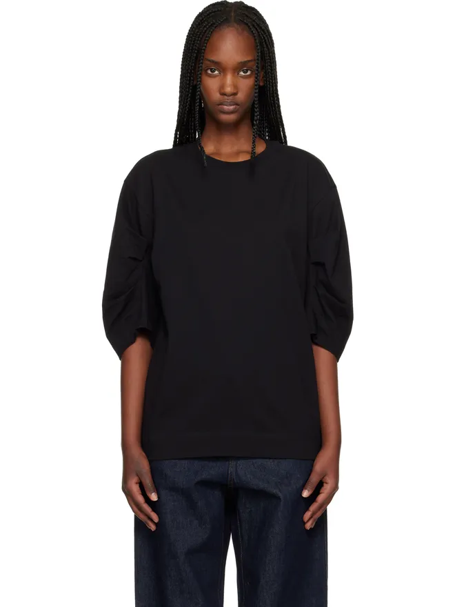 Dries Van Noten Dries Van Noten Pleated Sleeve Tシャツの商品画像