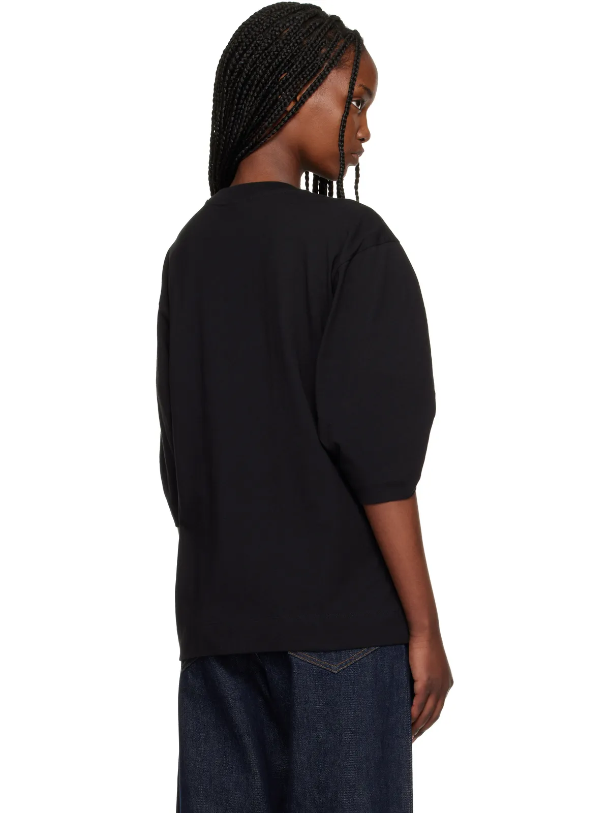 Dries Van Noten Pleated Sleeve Tシャツ - 画像3