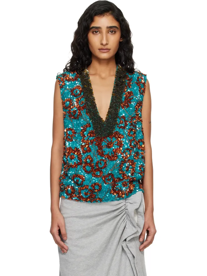 Dries Van Noten Dries Van Noten スパンコール トップスの商品画像