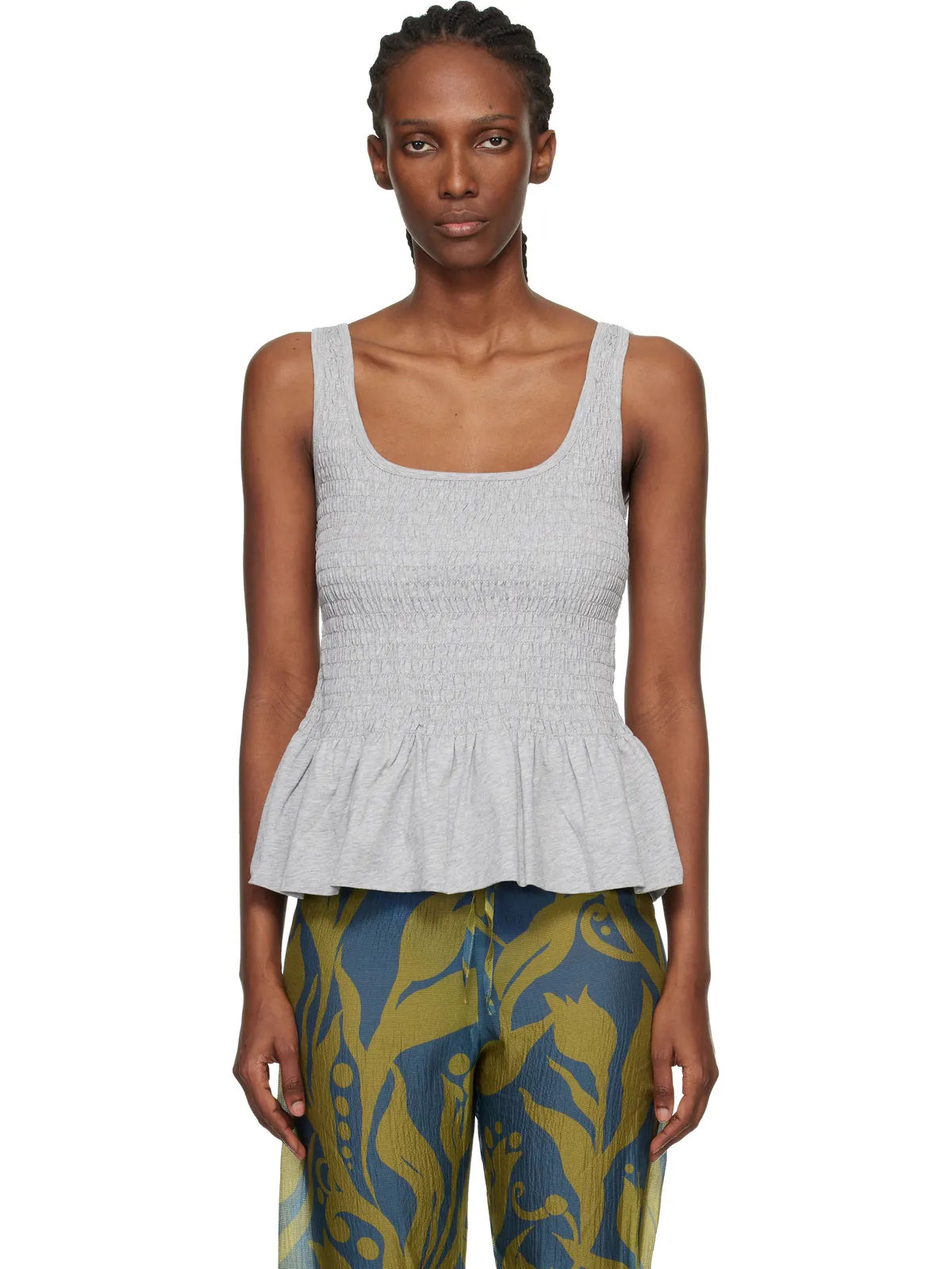 Dries Van Noten シャーリング ラッフル トップス - 画像1