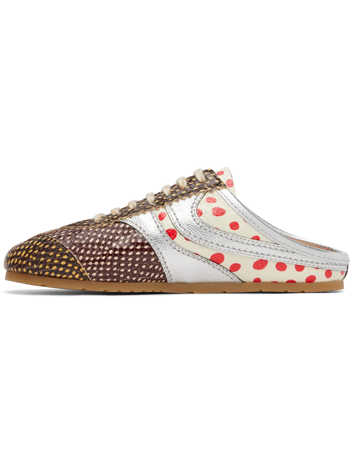 Dries Van Noten レザー ミュールスニーカー - 画像3