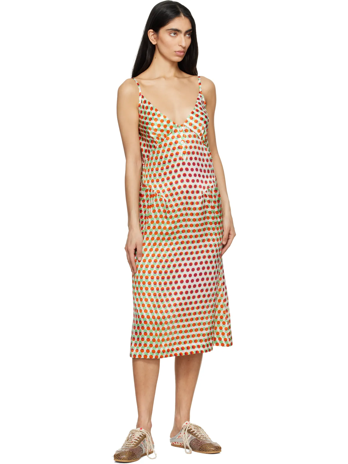 Dries Van Noten レザー ミュールスニーカー - 画像5