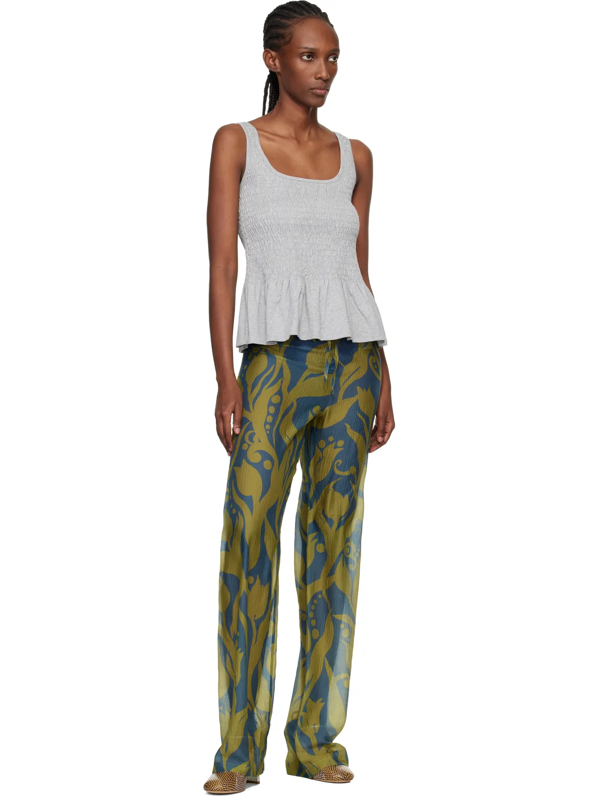 Dries Van Noten マルチカラー Patchwork ヒール - 画像5