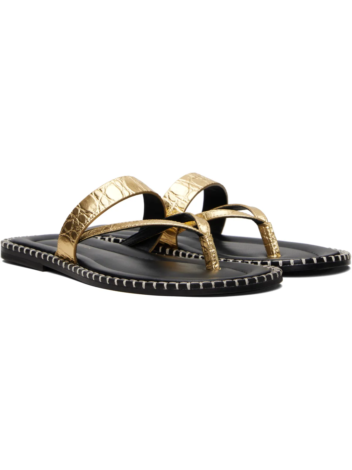 Dries Van Noten レザー サンダル - 画像4