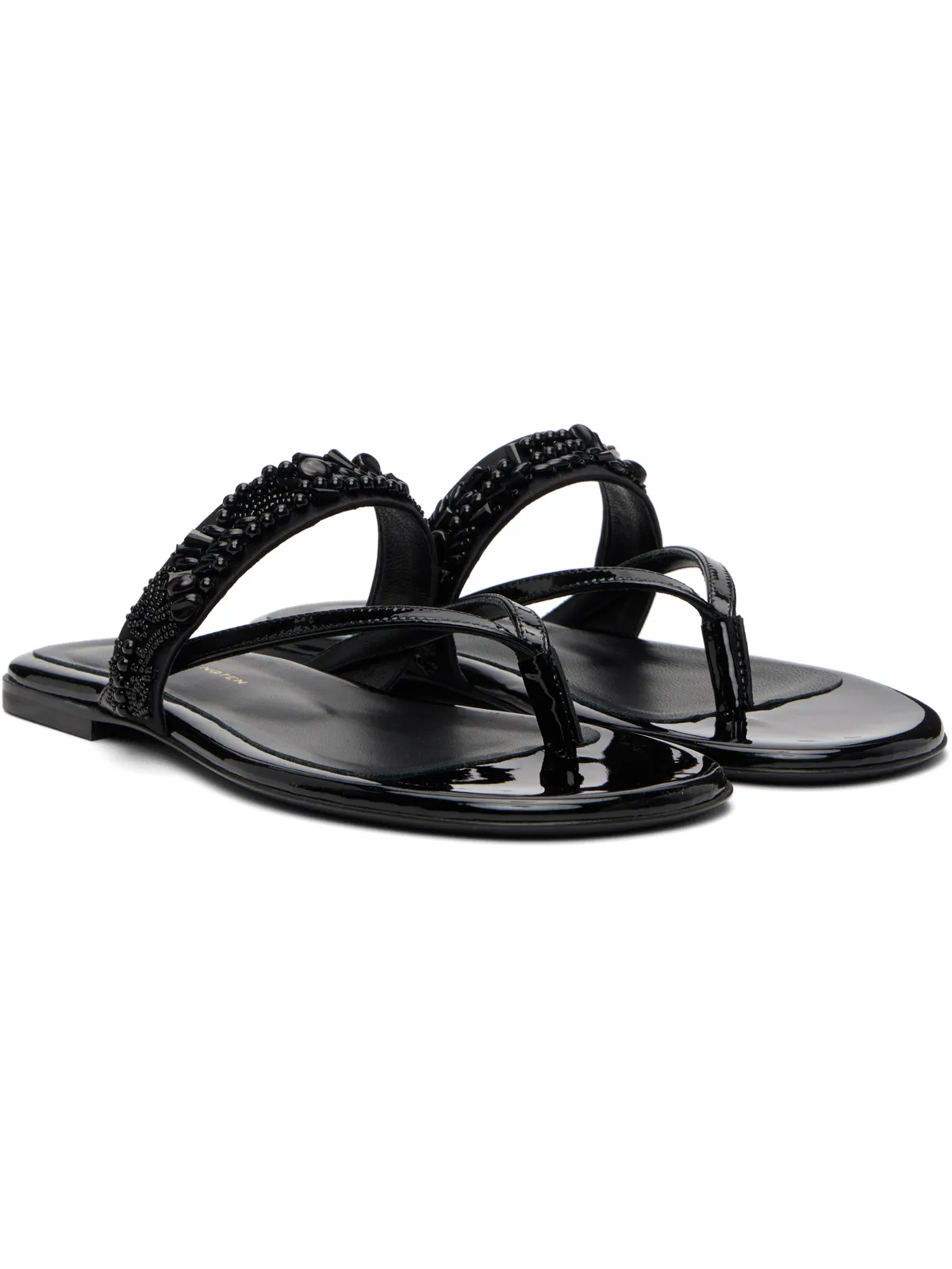 Dries Van Noten Embroidered Matadore Strap フラットサンダル - 画像4