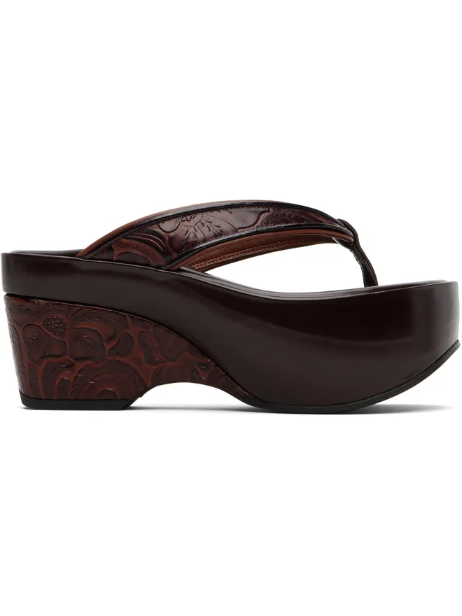 Dries Van Noten Dries Van Noten プラットフォーム トングヒール サンダルの商品画像