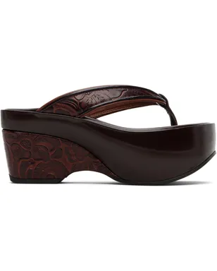 Dries Van Noten プラットフォーム トングヒール サンダル - サムネイル1