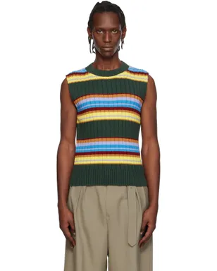 Dries Van Noten ボーダー ノースリーブ セーター - サムネイル1