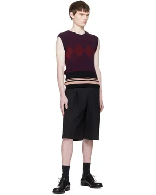 Dries Van Noten アーガイル ニットベスト - サムネイル5